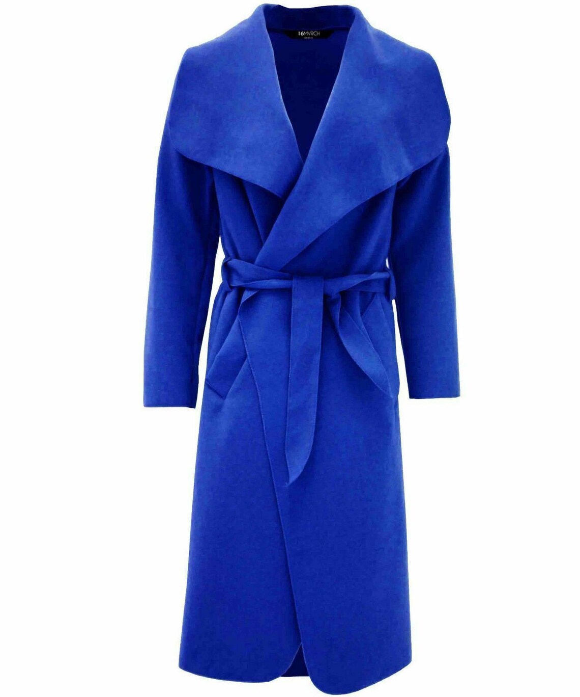 Womens Waterfall Belted Italian Drape Long Trench Coat Ladies - Etsy