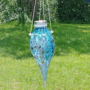Glass solar lantern Solar LED lantern glass solar light  solar lighting outdoor garden solar gazing globe gazing ball hanging lantern