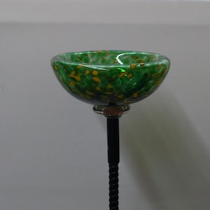 Glass garden bird bath minis garden ornaments yard art hand blown glass oriole feeder seed holder bee water mini bird bath