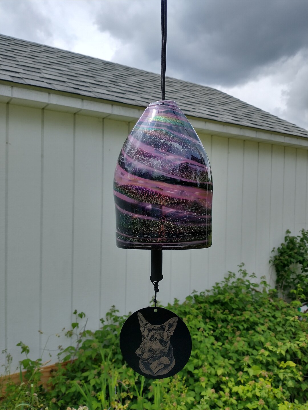 Glass Memorial Wind Chime Hand Blown Glass Wind Chimes for Pet Etsy