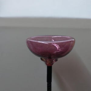 Glass garden bird bath minis garden ornaments yard art hand blown glass oriole feeder seed holder bee water mini bird bath