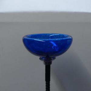 Glass garden bird bath minis garden ornaments yard art hand blown glass oriole feeder seed holder bee water mini bird bath