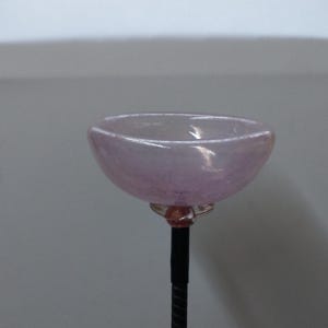 Glass garden bird bath minis garden ornaments yard art hand blown glass oriole feeder seed holder bee water mini bird bath