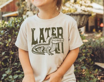 Funny Last Day of School Shirt, Later Gator Kids Shirt, Funny Alligator Toddler Tee, Cute Graduation Gift, Trendy Gator Aesthetic Tshirt
