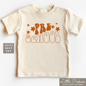 Preschool Toddler Shirt - Cute First Day of Preschool Tee - Retro Back to School Kids T-shirt - Preschool Shirt