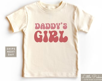 Daddy's Girl Toddler Shirt, Daddys Girl Natural Baby Onesie®, Retro Father's Day Kids Raglan, Pink Baby Announcement, Girl Baby Shower Gift