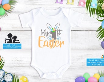 My First Easter Onesie® - "My 1st Easter" Baby Easter Tee - Boys Easter T Shirt - Baby Easter Gift