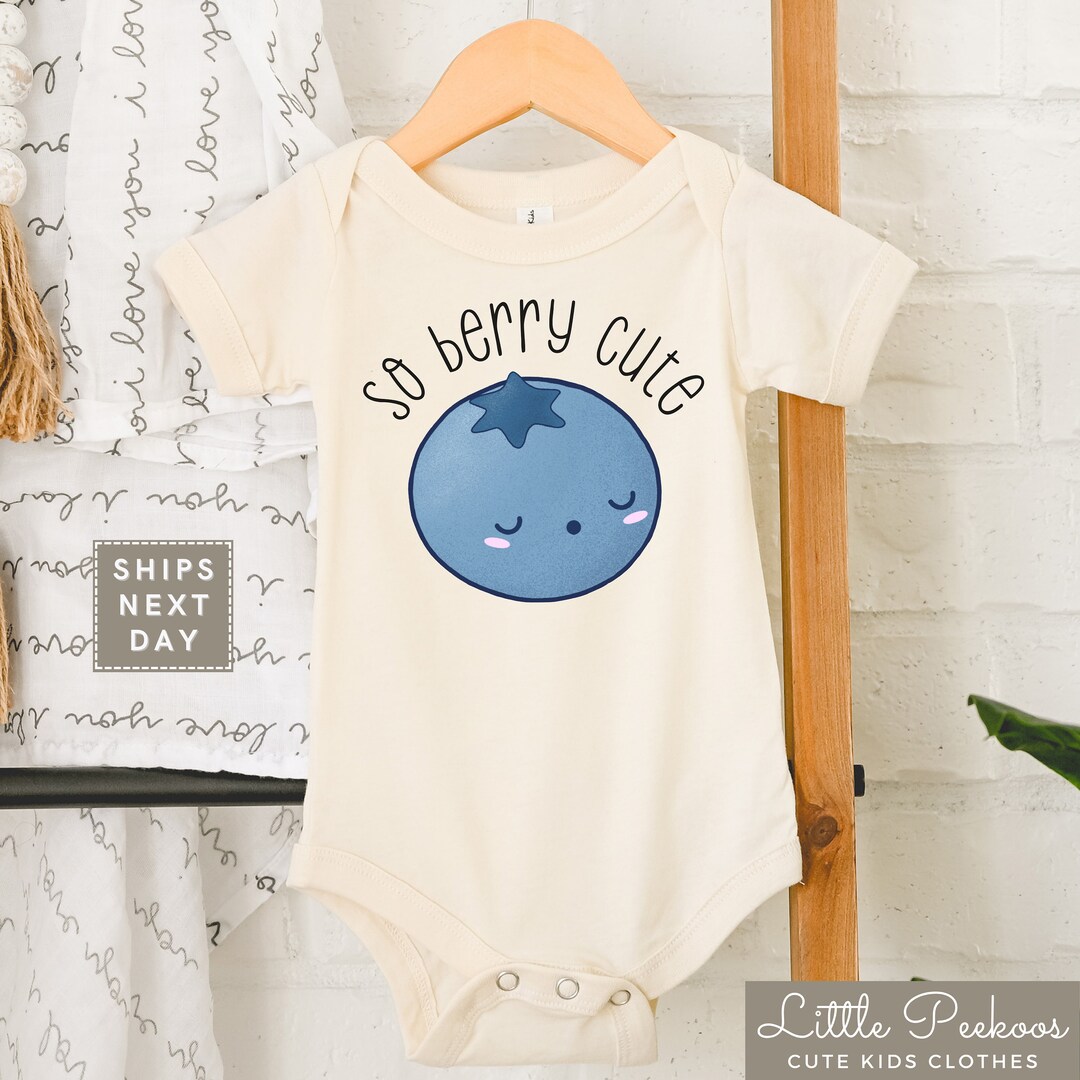 So Berry Cute Baby Onesie®, Cute Summer Blueberry Toddler Shirt, Cute ...