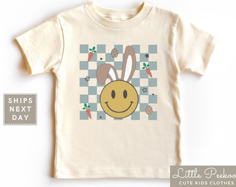 Easter Collage Natural Kids Shirt, Cute Retro Easter Baby Onesie®, Retro Easter Bunny Toddler T-shirt, Cool Boys Easter Raglan Tee