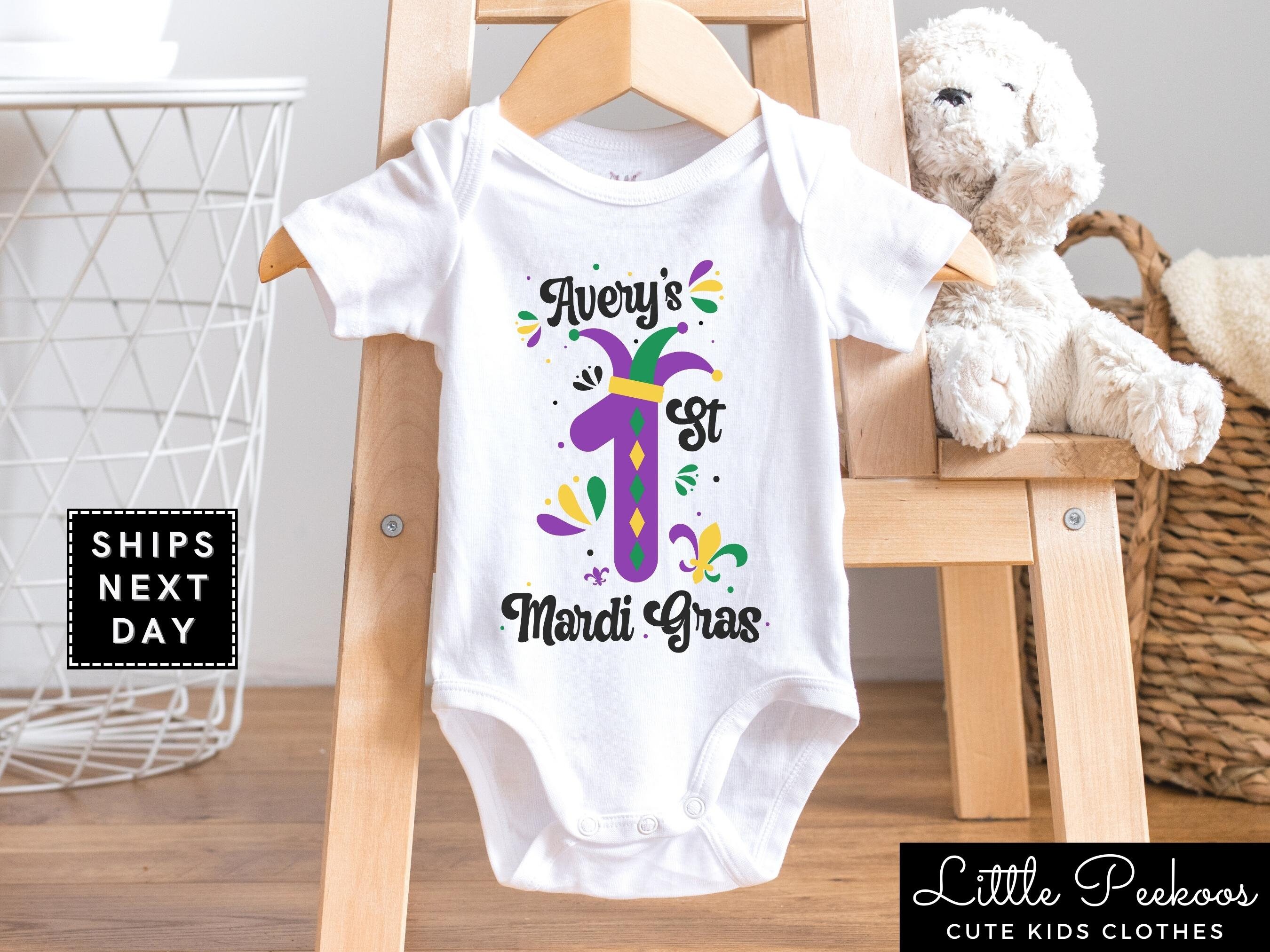 Mardi gras clothes for babies sale