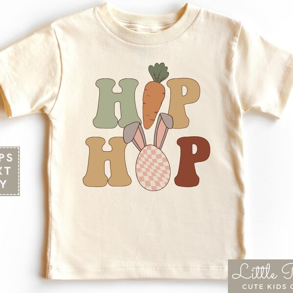 Hip Hop Natural Kids Shirt, Retro Easter Baby Onesie®, Retro Easter Bunny Toddler T-shirt or Raglan Tee