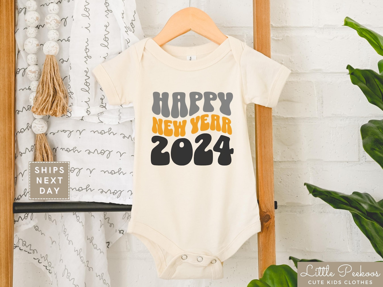 happy new year 2024 onesie