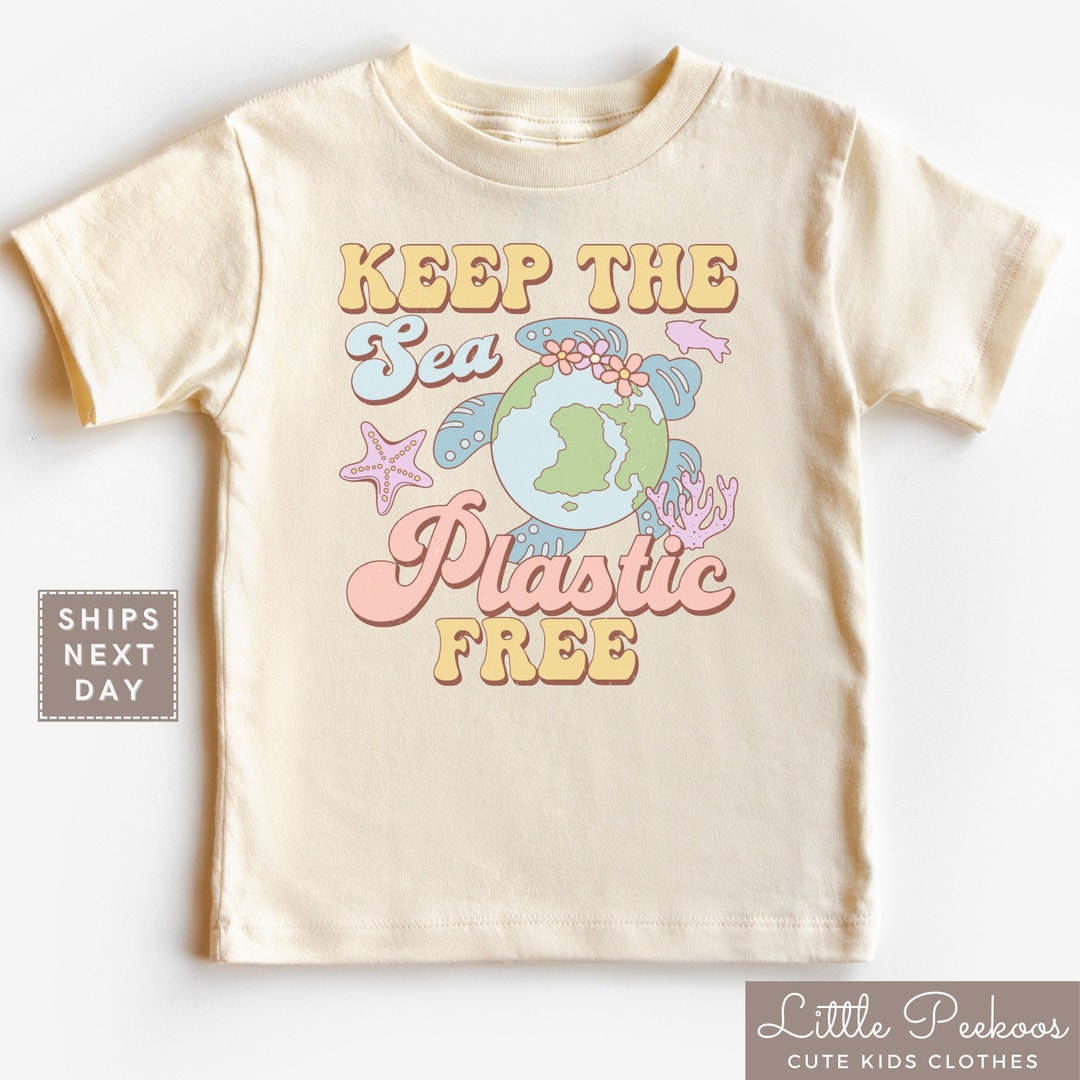 Save the Turtles Earth Day Toddler Shirt, "keep the Sea Plastic Free ...
