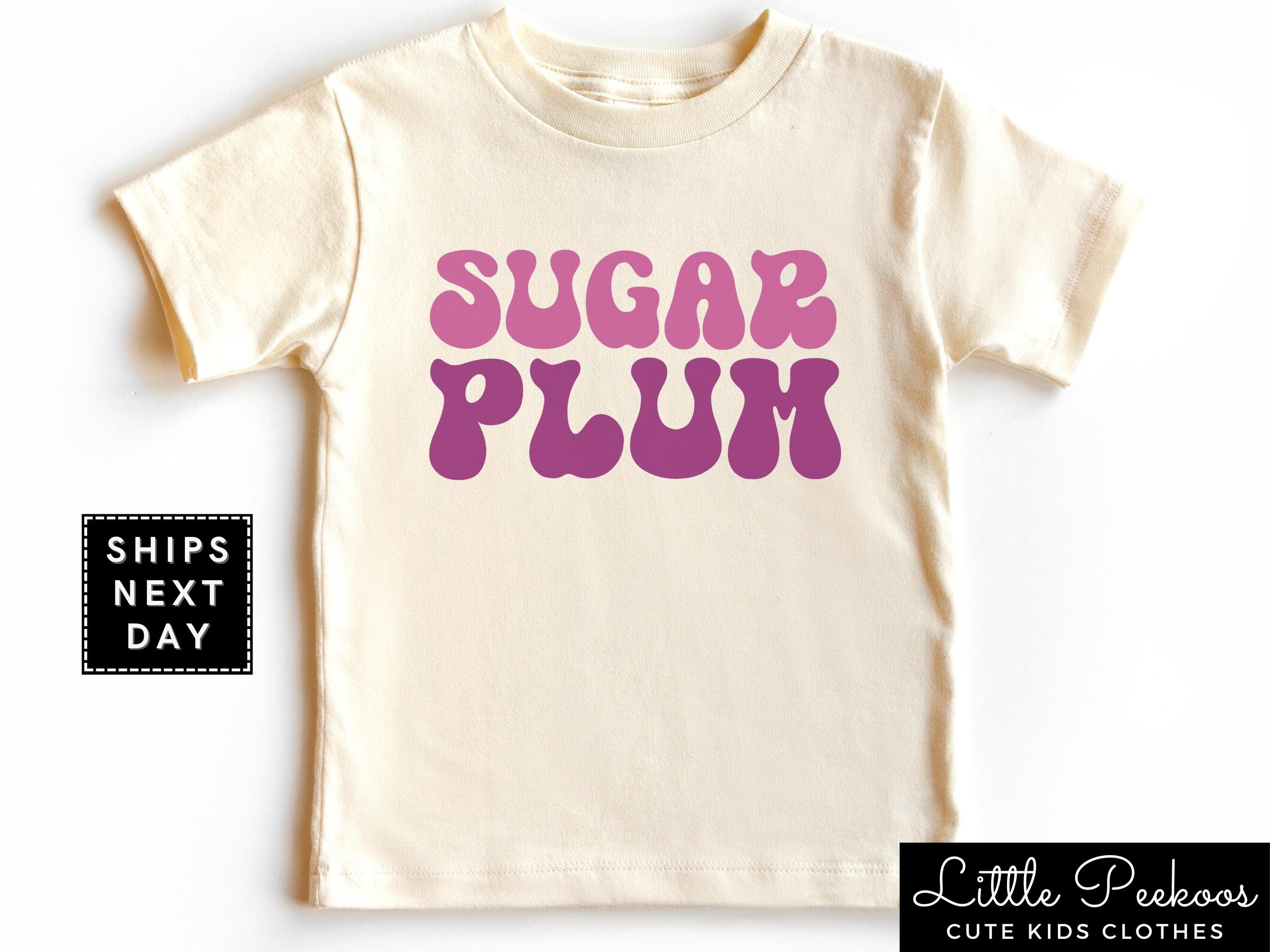 Sugar Plum Holiday Baby Onesie®, Cute Christmas Retro