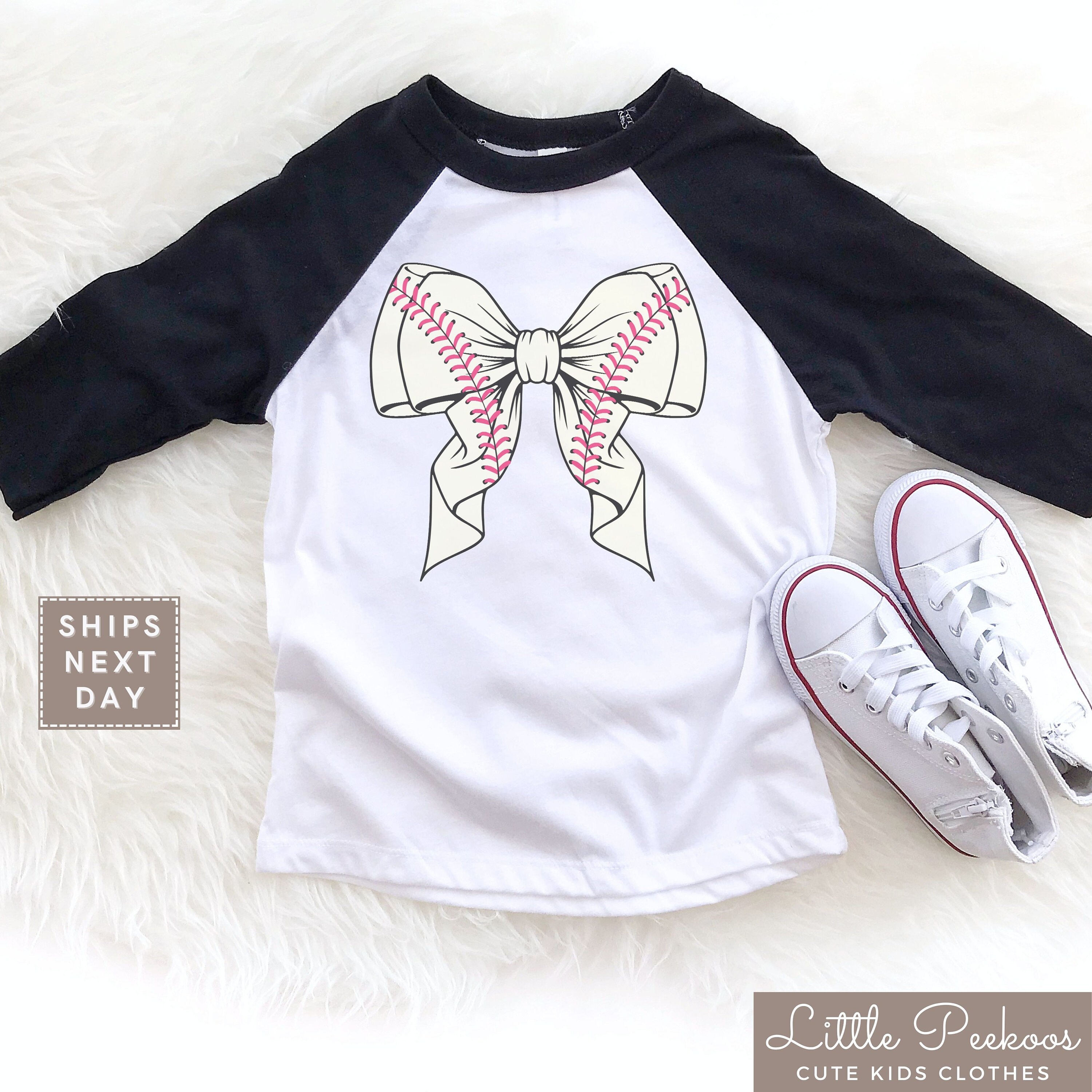 Cute Girls Baseball Toddler Shirt, Coquette Baseball Bow Kids T-Shirt, Base Ball Girl Baby Onesie , Baseball Lover Gift, image size:3000x3000
