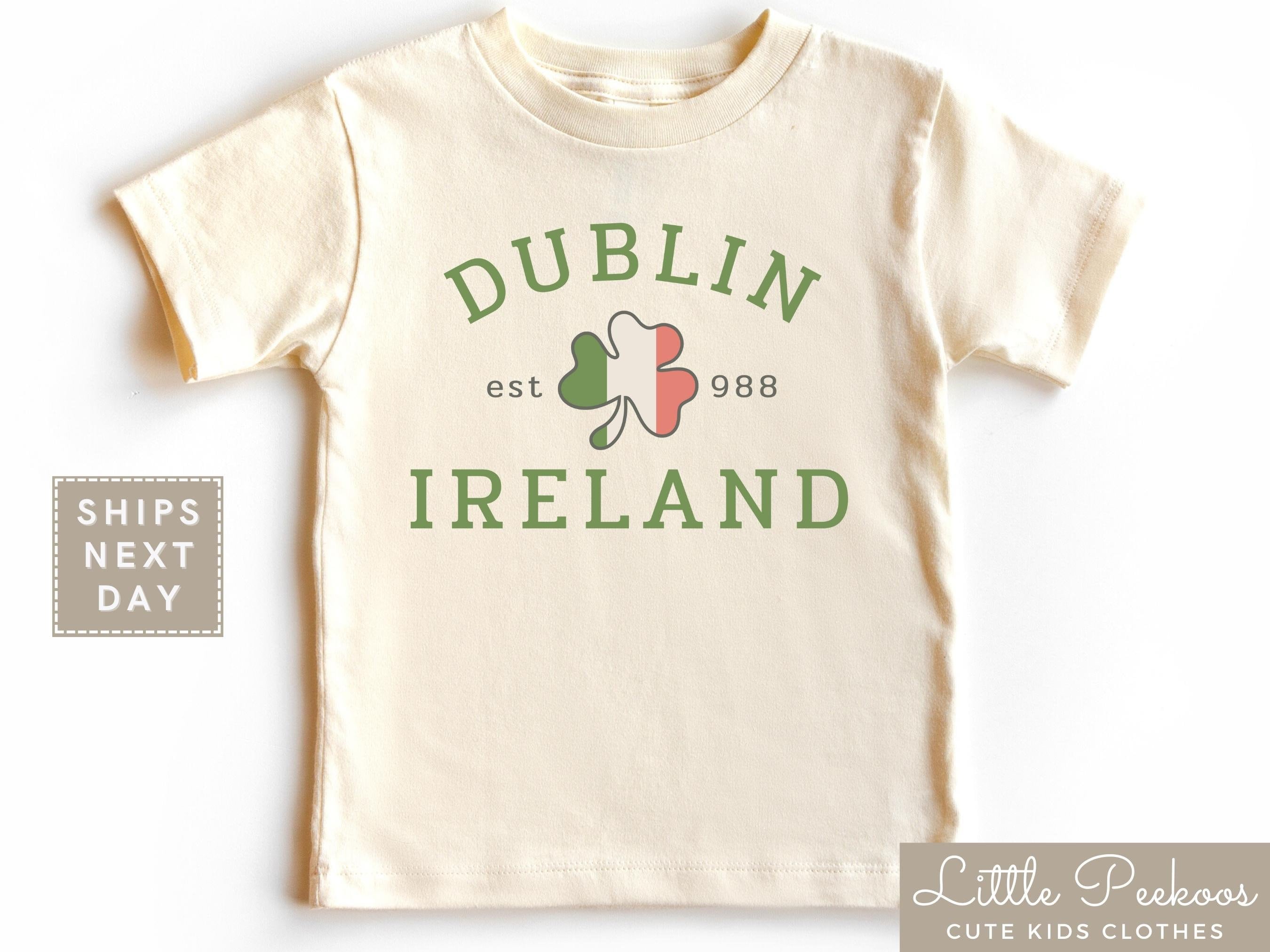 Dublin Vintage T-Shirt Green Irish Ireland Shamrock Est 988 Dublin Vintage T-Shirt Green Irish Ireland Shamrock Est 988