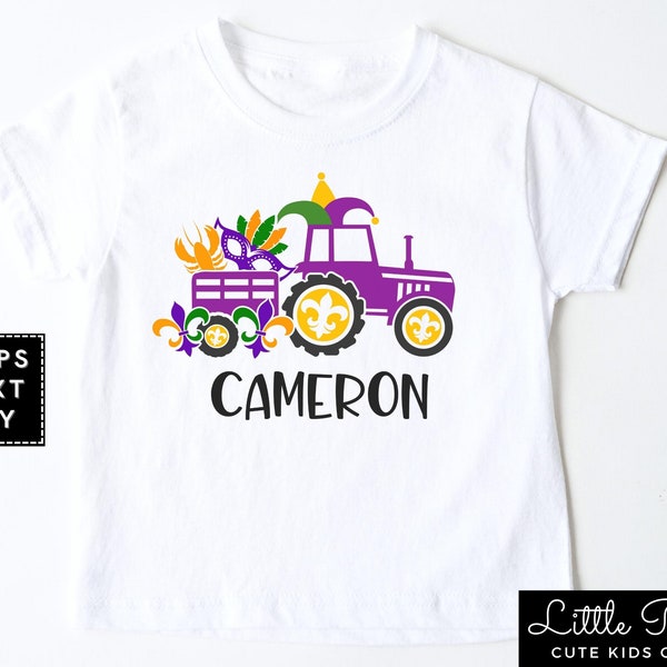 mardi gras toddler shirt