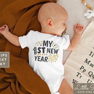 My First New Year Baby Onesie®, 1st New Year Baby Shirt, First New Year Infant Tee