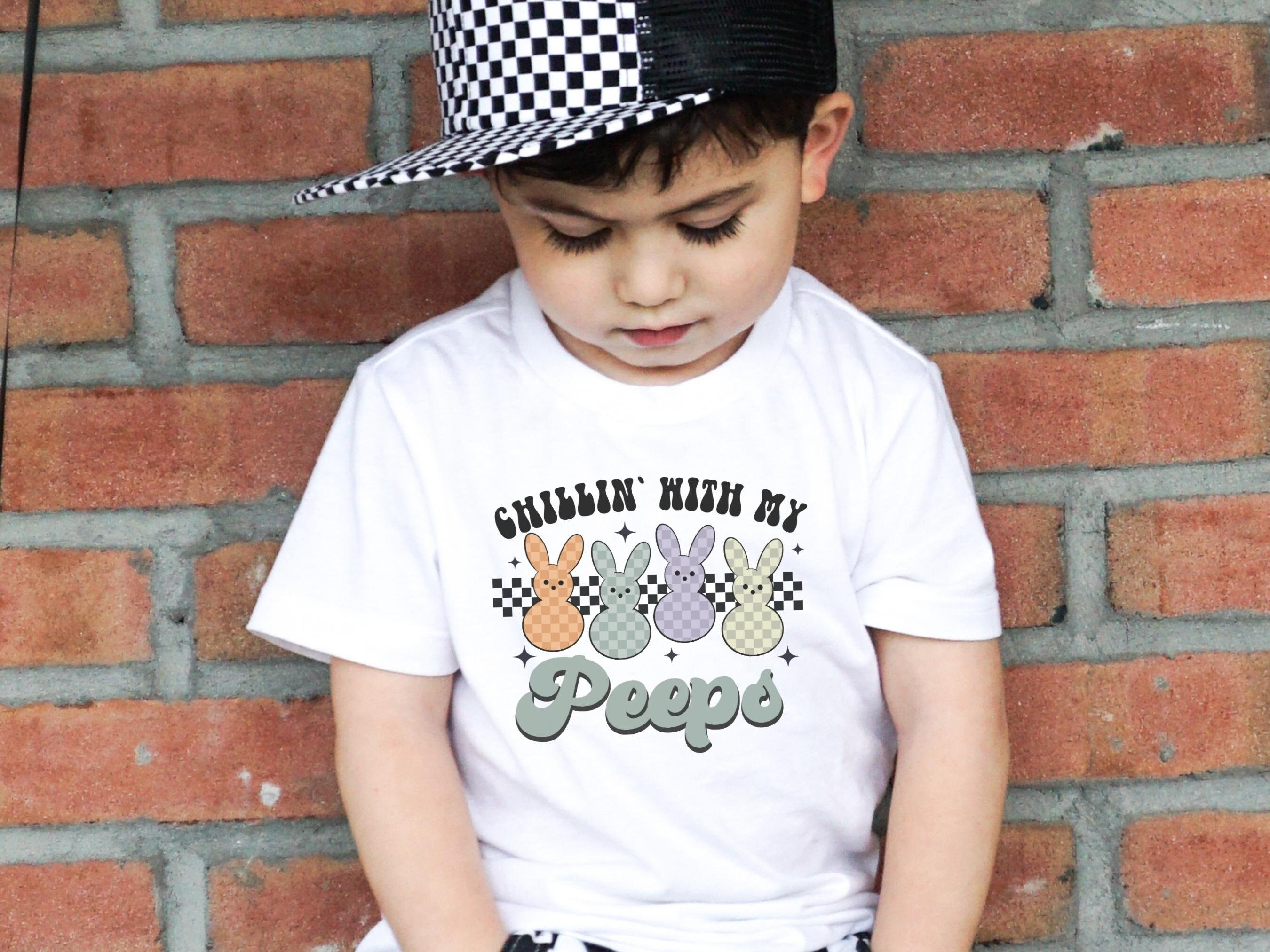 Chillin With My Peeps T-Shirt Boys Kids Chillin With My Peeps T-Shirt Boys Kids