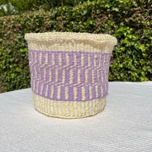 Small Sisal and Recycled Wool Planter Cover
