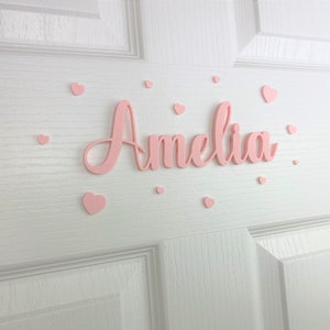 Personalised Bedroom Sign - Room Sign - Room Decor - Name Sign - Name Plaque - Nursery - Bedroom - Kids Sign - Children Sign - 3D Printed