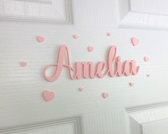 Personalised Bedroom Sign - Room Sign - Room Decor - Name Sign - Name Plaque - Nursery - Bedroom - Kids Sign - Children Sign - 3D Printed