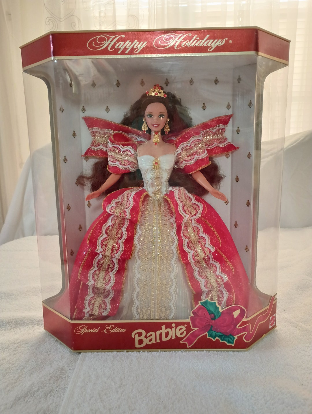 10th Anniversary Happy Holidays Barbie Doll Special Edition 1997