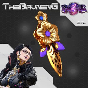 Bayonetta 3 cosplay Earring  [3d print files]