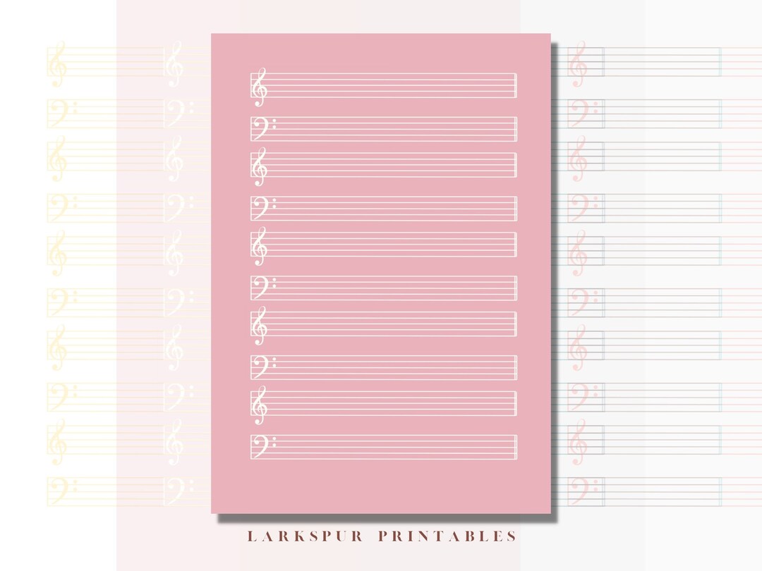 Sheet Music Print, Sheet Music Art, Vintage Sheet Music, Blank Music