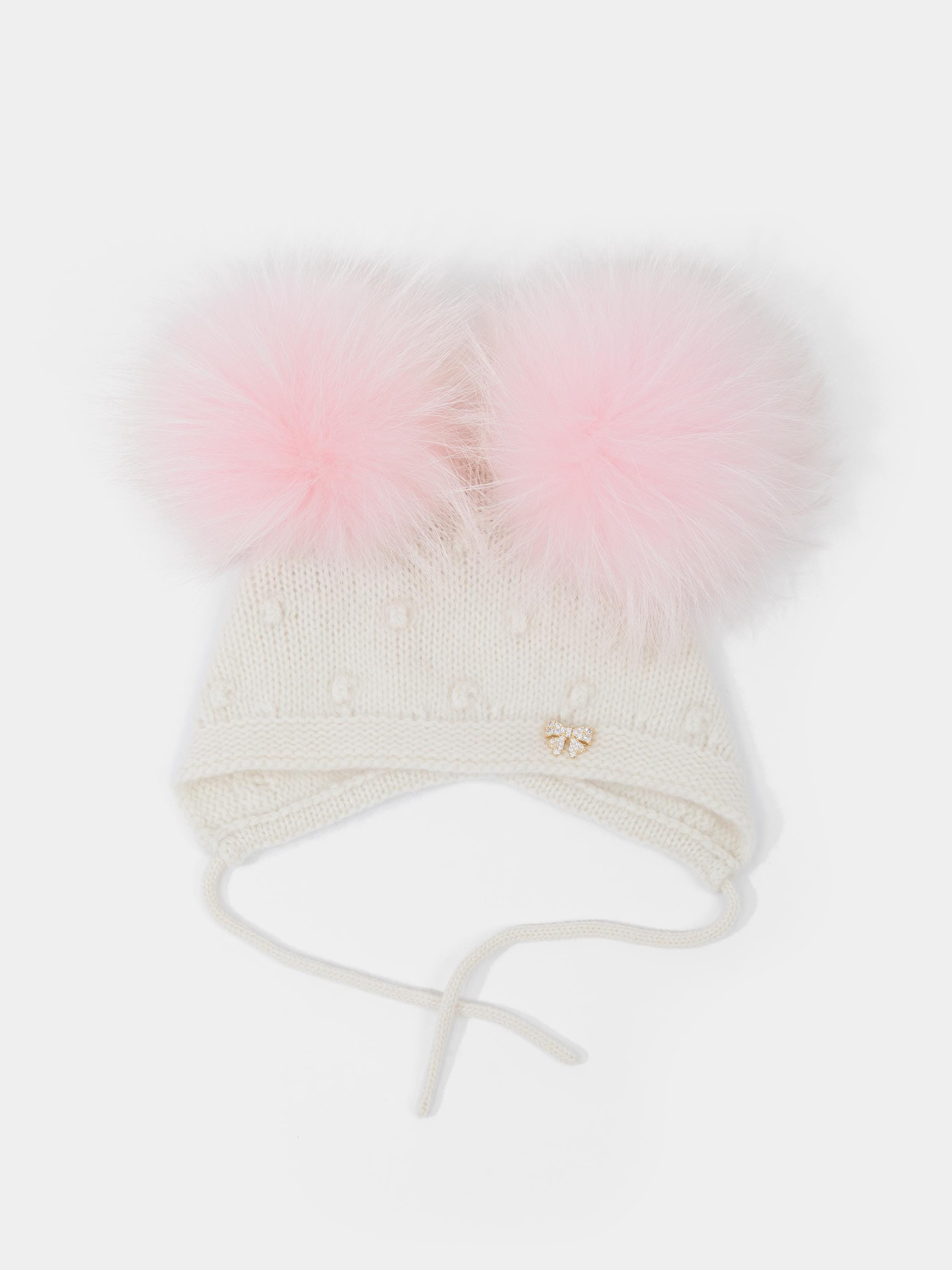 Pink and Raccoon Fur Hat - Etsy