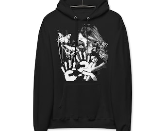 Sudadera con capucha de lana unisex streetwear "¡Estoy loca!"