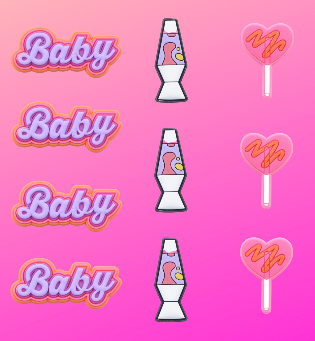Bestselling Cute Pink Y2k Baby Lava Lamp Croc Shoe Charms Etsy