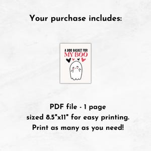 Halloween Boo Basket Card | Printable Boo Basket Tag | A Boo Basket for ...