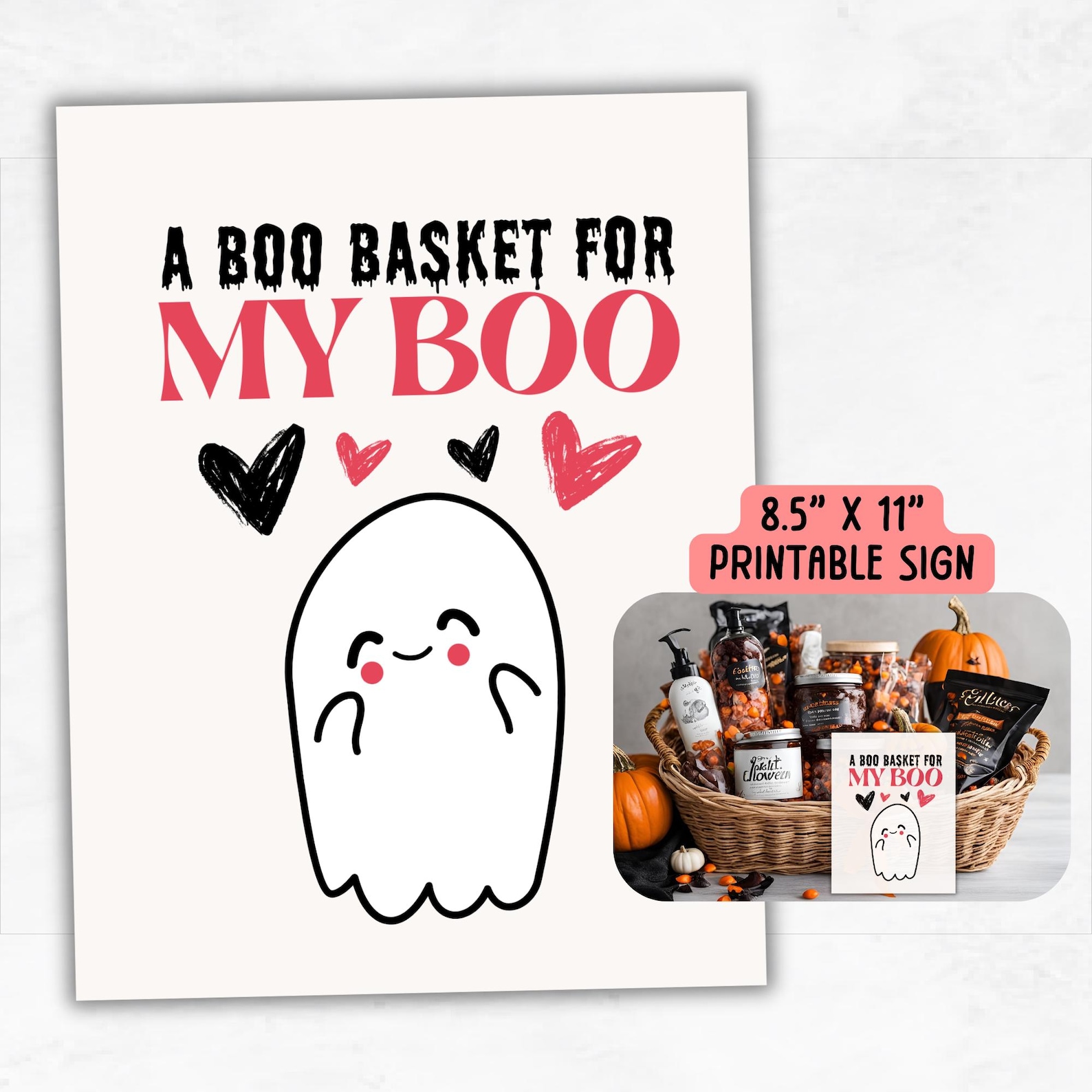 Halloween Boo Basket Card | Printable Boo Basket Tag | A Boo Basket for ...