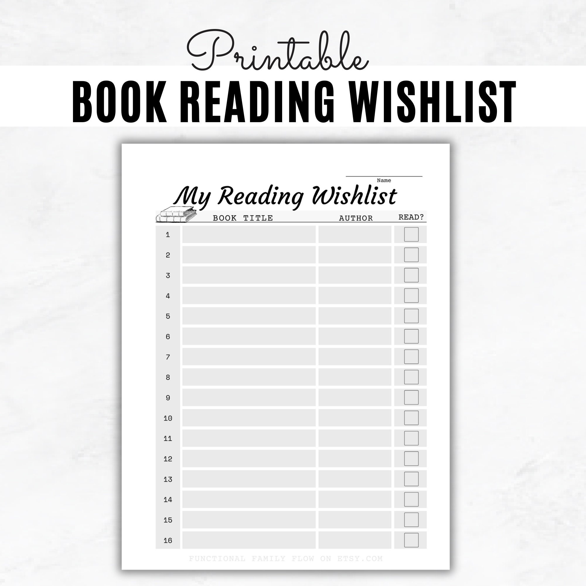 A5 Planner Inserts Reading Wish List Book Wish List Worksheet, Booketlist,  Printable Book Wish List Template, Book Lover's Planner Inserts 