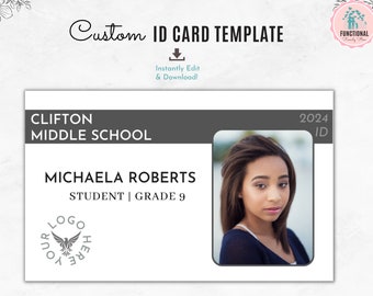 Homeschool Id Card Template