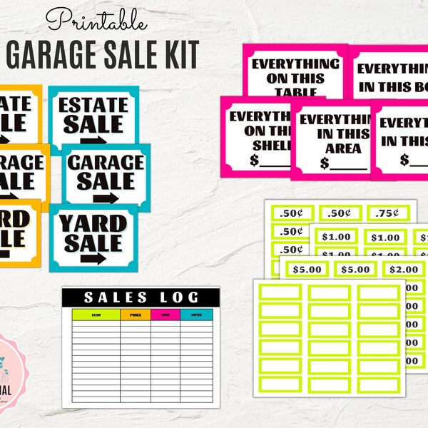 Printable Garage Sale Log Etsy printable-garage-sale-log-etsy