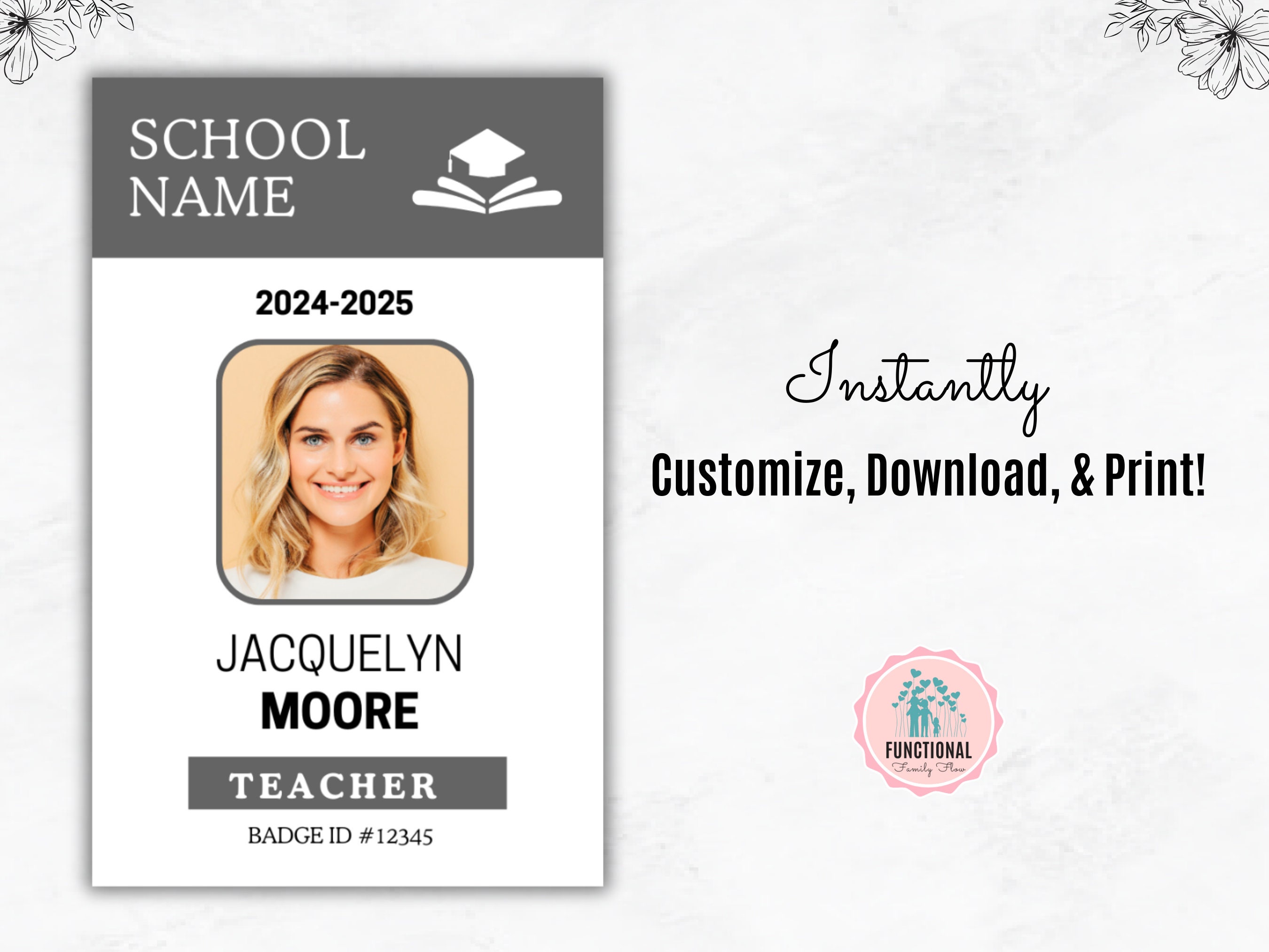 Teacher Id Card Template Prntbl concejomunicipaldechinu gov co
