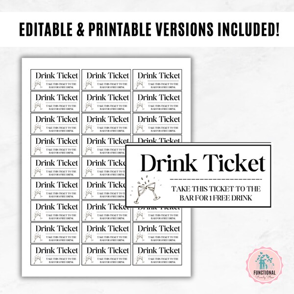 Drink Tickets - Etsy