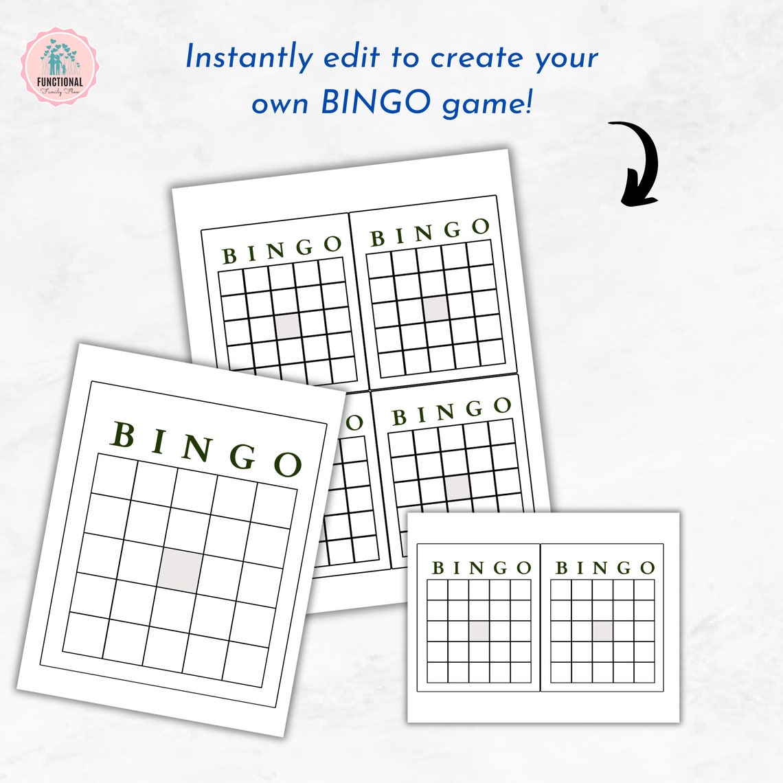 Blank Bingo Cards Templates | Editable Bingo Cards | Create Your Own ...