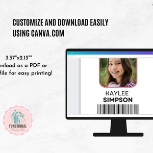 Kids Doctor ID Name Badge Template | Editable Doctor Badge | Nurse Name ...