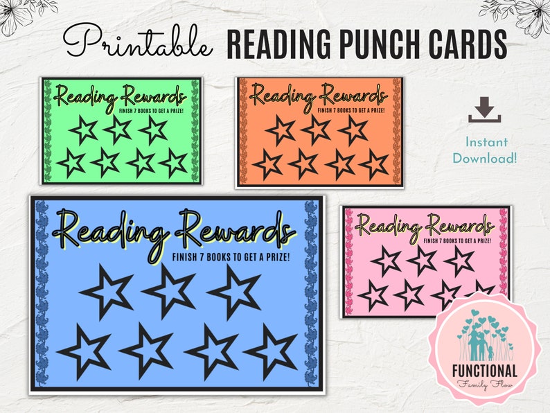 Reading Sticker Chart Printable Student Reading Rewards - Etsy