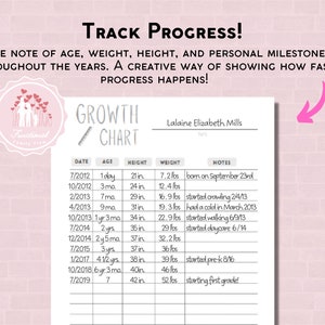 Baby Milestone Chart Tracker | Printable Baby Growth Chart | DIY Baby ...