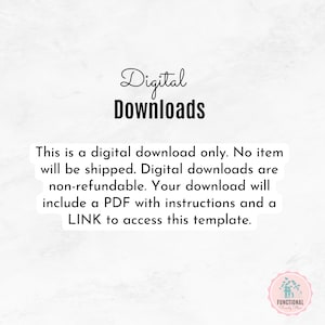 K&ouml;nnte beinhalten: Text auf wei&szlig;em Hintergrund, der "Digitale Downloads" lautet. Dies ist ein digitaler Download. Es wird kein Artikel versandt. Digitale Downloads sind nicht erstattungsf&auml;hig. Ihr Download enth&auml;lt eine PDF-Datei mit Anweisungen und einen LINK, um auf diese Vorlage zuzugreifen.