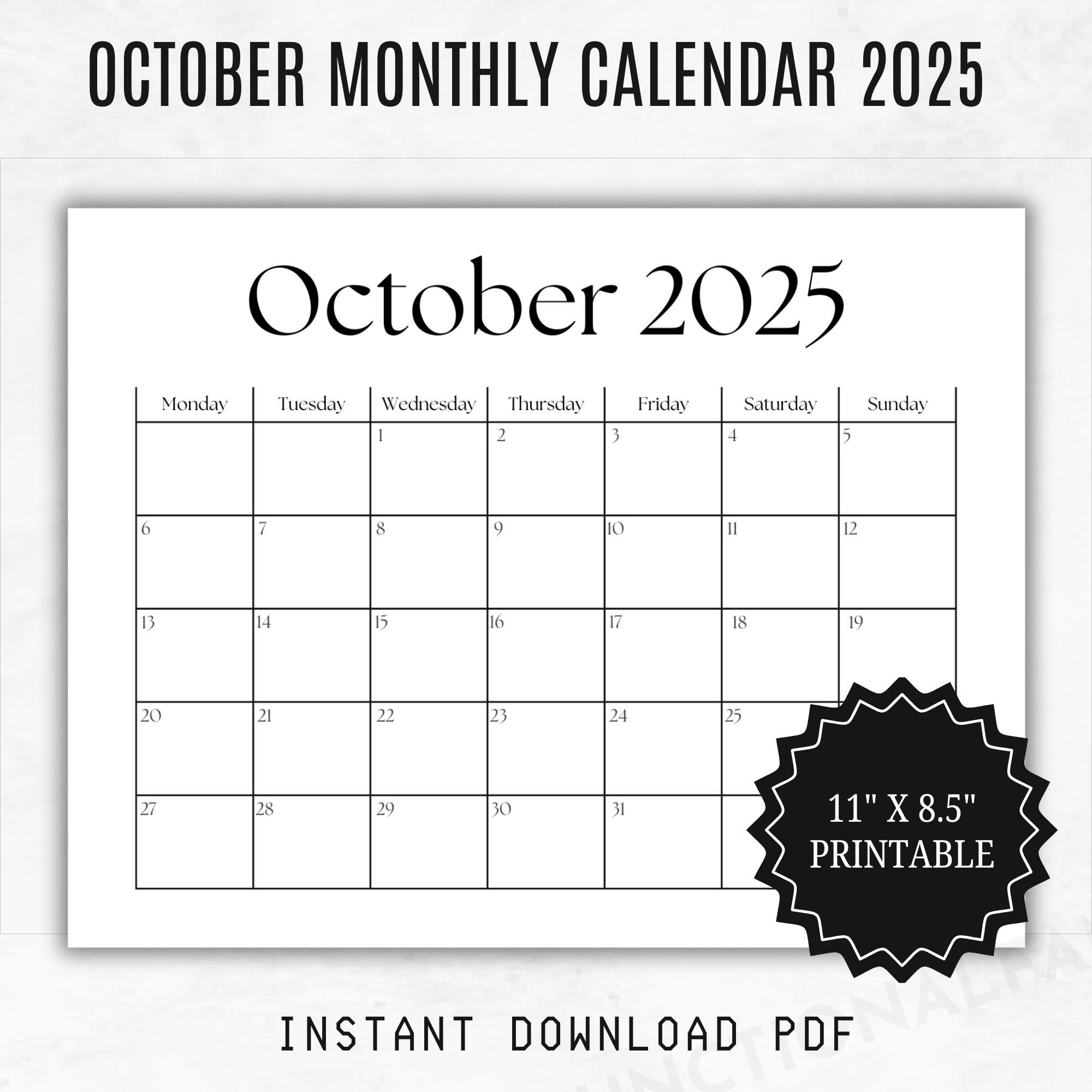 October 2026 Calendars - 23 Cute Free Printable PDFs by SaturdayGift, image size:2000x2000