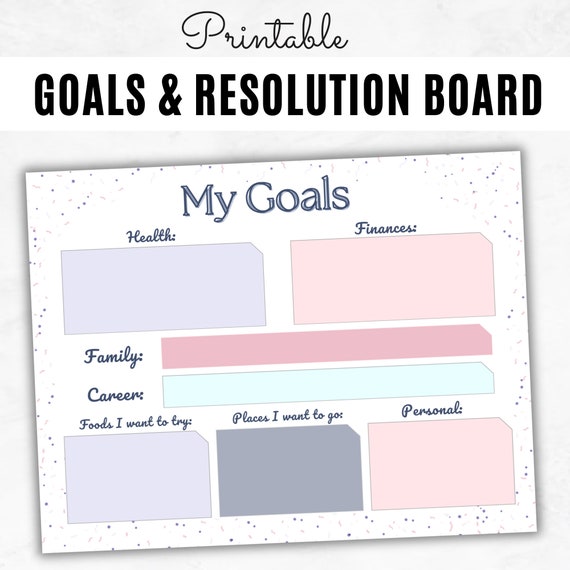 Holly's World - Goals, Resolutions and Vision Boards