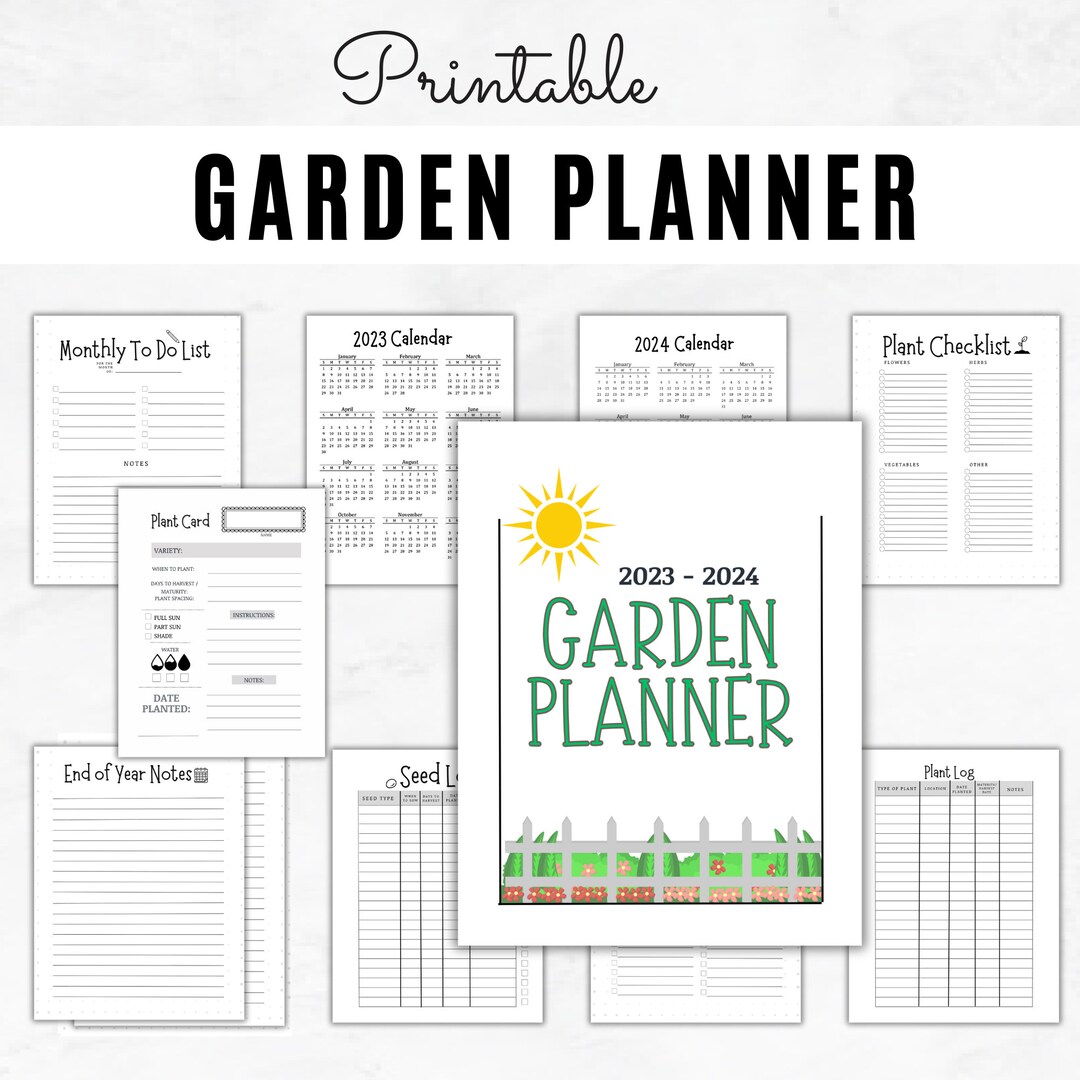 Garden Tracker Printable Garden Planner Gardening Binder Planner Pages ...