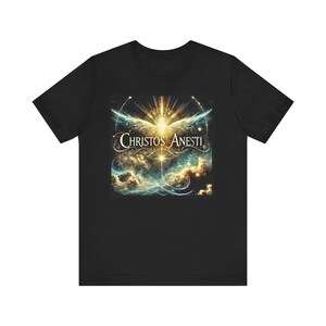 Christos Anesti Unisex T-Shirt, Resurrection Celebration Tee, Easter Gift, Religious Apparel, Inspirational Shirt, Spring Fashion