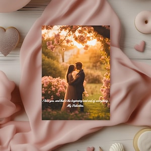 Valentine&#39;s Day Card | Love & Romance Greeting Card | Valentine Printable | Perfect for Him and Her | Unique Heartfelt Design