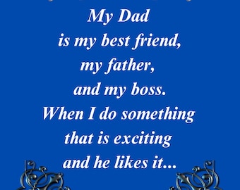 Father's Day Digital Card, Father's Day, Instant Download, Modern Father’s Day Card for Dad – Printable PDF Digital Download